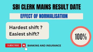 SBI CLERK MAINS RESULT DATE 😮😮  NORMALISATION 🤐🤐 [upl. by Adnalohs199]