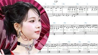 Aespa Karina — Up — Piano Sheet Music 악보 [upl. by Jemie826]