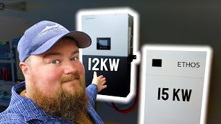 The Core of our Homes Off Grid System BigBattery 48v ETHOS Battery amp LUXPower 12k Inverter Install [upl. by Sherris]