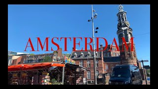 4k Amsterdam Walking Tour The Flower Market and Book Market [upl. by Ecnaret419]