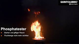 QUINTOLUBRIC® Feuer resistent hydraulische Flüssigkeit Heizplatte 900° C Test [upl. by Eednim413]