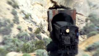 Nevada Northern Railway NNRy 93 with tourist train 7122013 [upl. by Llerrah948]