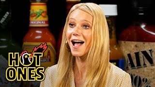 Gwyneth Paltrow Is Full of Regret While Eating Spicy Wings  Hot Ones [upl. by Maressa997]