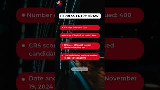 Express Entry Draw CEC  400 Invitations  CRS 539  November 19 2024  CIKH [upl. by Ecinnahs]