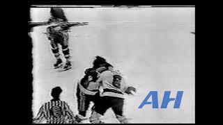 NHL May 8 1975 Philadelphia Flyers v New York Islanders R x2 Clips  HL Dave Schultz v Clark Gi [upl. by Otirecul]