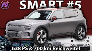 SMART 5  Bis zu 638 PS amp 700km Reichweite [upl. by Inan]