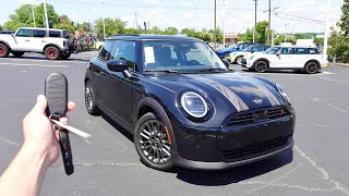 2025 Mini Cooper S Hard Top 2 Door Iconic Start Up Walkaround Test Drive and Review [upl. by Ahsinel809]