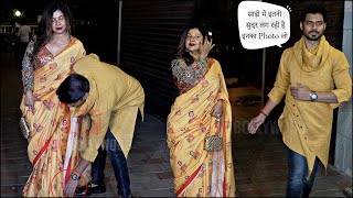 Sambhavna Seth Cutest Moment with husband Avinash Dwivedi While Celebrating Diwali 2023 [upl. by Smail]