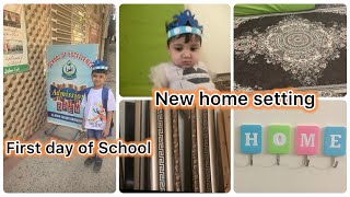 New home ki setting  first day of school  Alia Zeeshan vlogs [upl. by Bryanty]