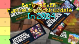 Ranking every skyblock update in 2024  Hypixel Skyblock [upl. by Idnerb115]