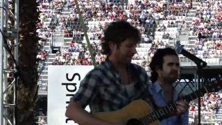 Dierks Bentley  Sideways NASCAR style at Daytona 500  2011 [upl. by Haland940]