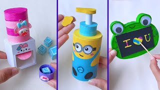 Easy craft ideas miniature craft Paper craft how to make DIYschool projectTonni art and craft [upl. by Yhtac491]