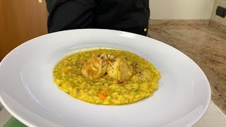 Risotto alle Capesante Chef Stefano Barbato [upl. by Sremlahc613]