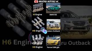 Engines I6 H6 amp V6 Different Types🚗 car engine supercars shorts [upl. by Ednargel447]