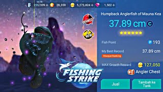 FISHING STRIKE DARK VOLCANO  NAMED HUMBACK ANGLERFISH OF MAUNA KEA [upl. by Atinahc]