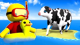 I Found a LOST COW on an Island in Wobbly Life [upl. by Gray]