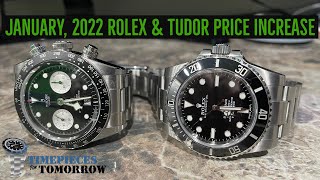 January 2022 Rolex Price Increase amp Tudor Price Increase [upl. by Clio]