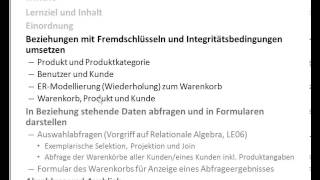 DB05UE06 Datenbanken mit MS Access LE05 Relationales Modell 2 Teil06 Überleitung [upl. by Eseer547]