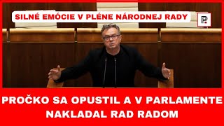 Pročko sa opustil a v parlamente nakladal rad radom [upl. by Barthel]