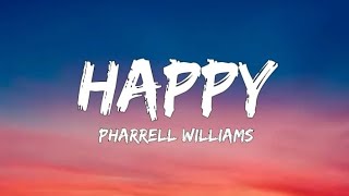 Pharrell Williams  Happy Lyrics [upl. by Skier]