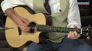 Taylor Presentation Series PS14ce Acousticelectric Guitar Demo  Sweetwater Sound [upl. by Berriman]