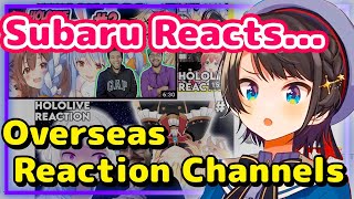 【ENG Sub】Oozora Subaru  Reacts to Overseas Reaction Channels watching Hololive Members [upl. by Eseerehs698]