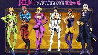 Jojos Bizarre Adventure Golden Wind OST  All Main Character Themes [upl. by Ahseikram338]