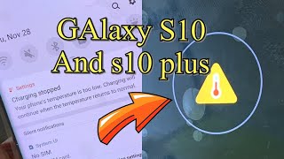 Samsung Galaxy s10  s10 Plus  How To Fix quotCharging Paused  Battery Temperature Too Lowquot Error [upl. by Thora614]