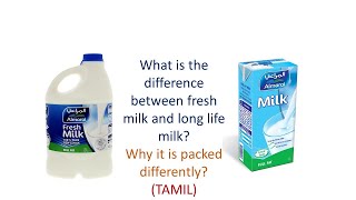 DIFF BETWEEN FRESH AND UHF MILK l TAMIL l [upl. by Zetram]