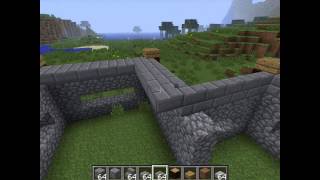 Minecraft Lets build cobblestonewood house [upl. by Rosemare]