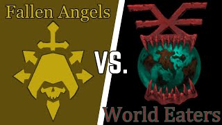 Tactical Veterans with Grenade Support  Fallen Angels Vs World Eaters  DoW Unification Mod [upl. by Mcafee882]