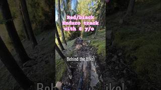 On the redblack enduro track 6yearsold commencal malinobrdo mtb clash20 enduro blizzard [upl. by Claudianus]