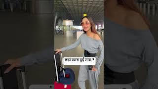 Tv actress sara khan spotted at airport departuresarakhan airportlook e24 [upl. by Brew]