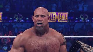 Goldberg vs Batista WrestleMania [upl. by Ahsimot]