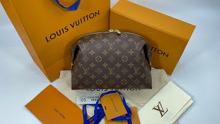 LOUIS VUITTON Cosmetic GM Pouch M46458 [upl. by Cirre969]