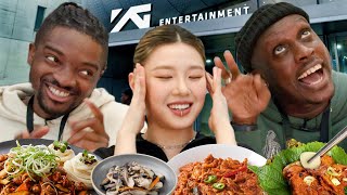 British Rappers shocked by HUGE KPop Headquarters ft LEEJUNG [upl. by Noelyn]