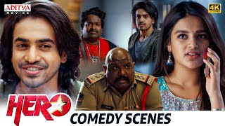 Hero Movie Comedy Scenes  Ashok Galla Nidhhi Agerwal  Ghibran  Aditya Movies [upl. by Aztilay]