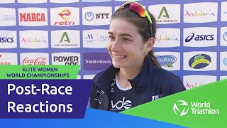 PostRace Reactions  Emma Lombardi  Elite Women World Championships [upl. by Ellennoj]