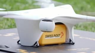 Swiss Posts Matternet drone delivers lab samples between hospitals [upl. by Cr]