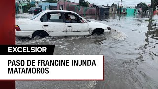 Paso de tormenta Francine trae lluvias a Tamaulipas [upl. by Eanat]