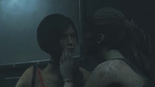 Buffed Ada amp Claire Kiss Scene  Resident Evil 2 [upl. by Atteve]