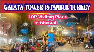 Galata Tower  gaattowe Istanbul Turkey 🇹🇷  visiting place  istanbul turkey viste turkeyvisa [upl. by Anniahs]