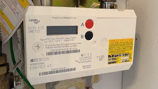 Landis GYR G470 Gas Meter Reading [upl. by Warp]