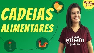 CADEIAS ALIMENTARES  Resumo de Biologia para o Enem [upl. by Ttej]