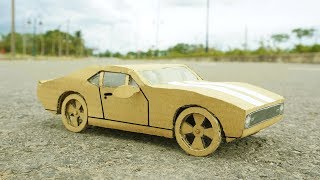 DIY  How to Make Plymounth GTX Car from Cardboard [upl. by Aniret]