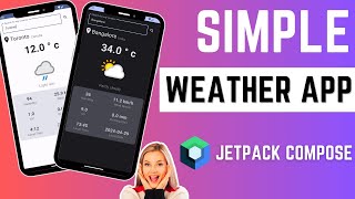 Weather app with Retrofit 🔥  Android Studio  Jetpack Compose 2024 [upl. by Shig]