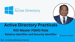 RID Master FSMO Role  RID Relative Identifier Master  Active Directory Tutorial  Part  5 [upl. by Namad]