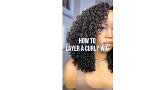 How to Layer a Curly Wig [upl. by Bang]