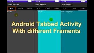 🤖 Create a Tabbed Activity with Different Fragments Example in Android TabLayout ViewPager [upl. by Nyllewell66]