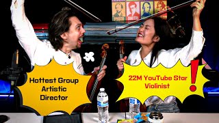 Interview with 22M Views Violinist and Hottest Group Leader 🔴Live YuEun Kim amp Étienne Gara [upl. by Windham]